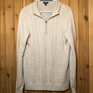 Van Heusen Men's Small Quarter Zip Sweater